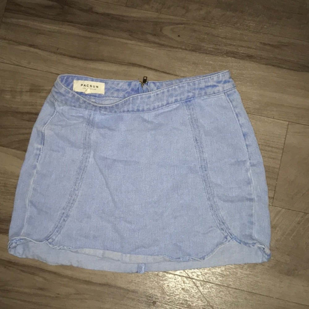 PacSun Tulip Denim Mini Skirt